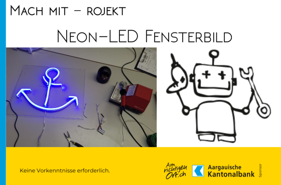 Mach mit! Projekt „Neon-LED Fensterbild“